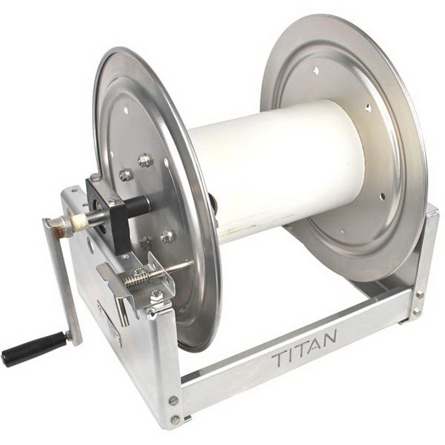 4318S TITAN 18" Aluminum Frame/ Stainless 1/2" Manifold Hose Reel All